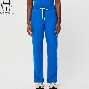 SOLD DO NOT BUY Figs Livingston High Waisted Basic Scrub Pant in Royal Blue